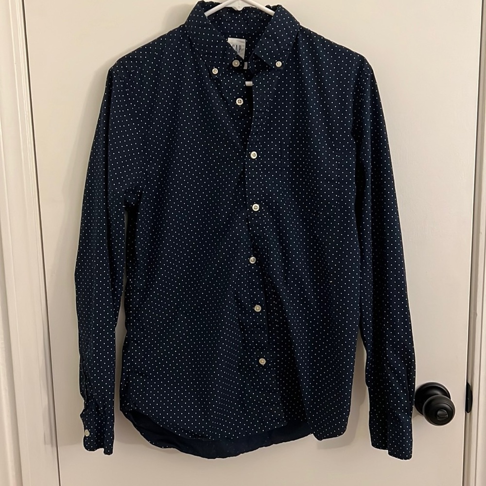 Polka dot button up - casual